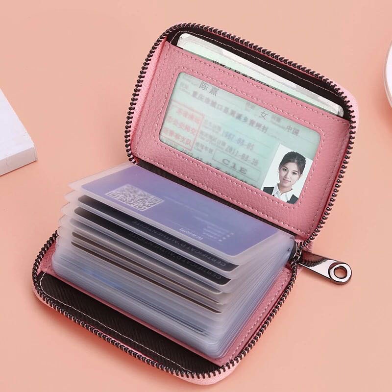 Ví bóp nữ mini cầm tay màu be dễ thương Hottrend 2022 phong cách Hàn Quốc nhiều ngăn có khóa kéo đẹp giá rẻ ABICA VN001