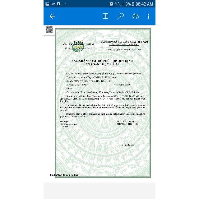 Milo cacao lúa mạch 285g