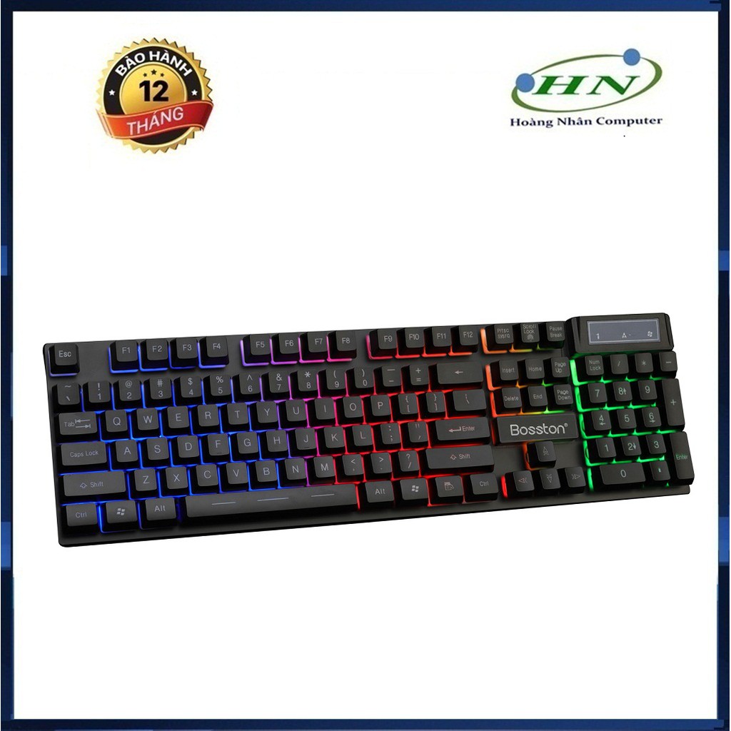 BÀN PHÍM CHUYÊN GAME BOSSTON 803 LED ĐA MÀU