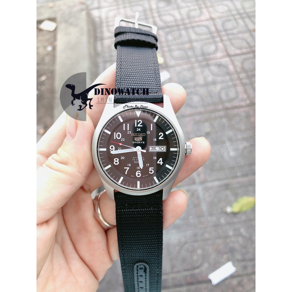 Đồng Hồ Nam Seiko 5 Sport SNZG15J1 , Dây Nato Màu Đen , Size 42mm