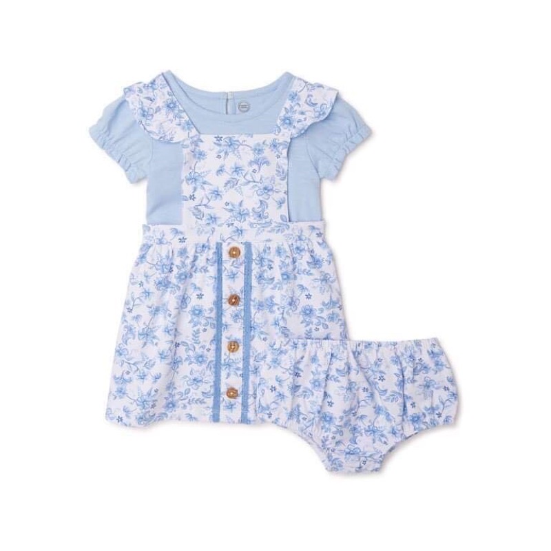Set Yếm 3 chi tiết cho bé cotton organic size 3M-24M