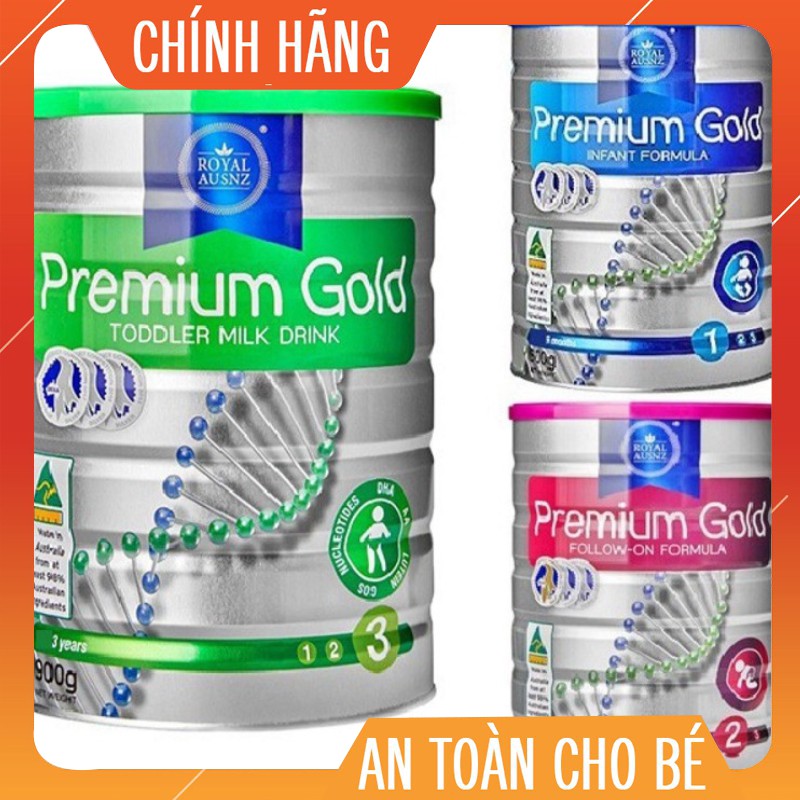 [Mã MKBC25 giảm 80K đơn 1Tr] [CHÍNH HÃNG - DATE MỚI]Sữa Hoàng Gia úc Premium Gold Đủ Số 1-2-3 lon 900g