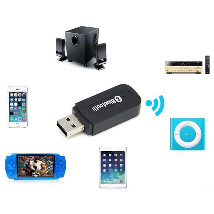 Usb bluetooth giúp loa, amply xe hơi cắm dây thành loa, amply Bluetooth không dây tiện lợi