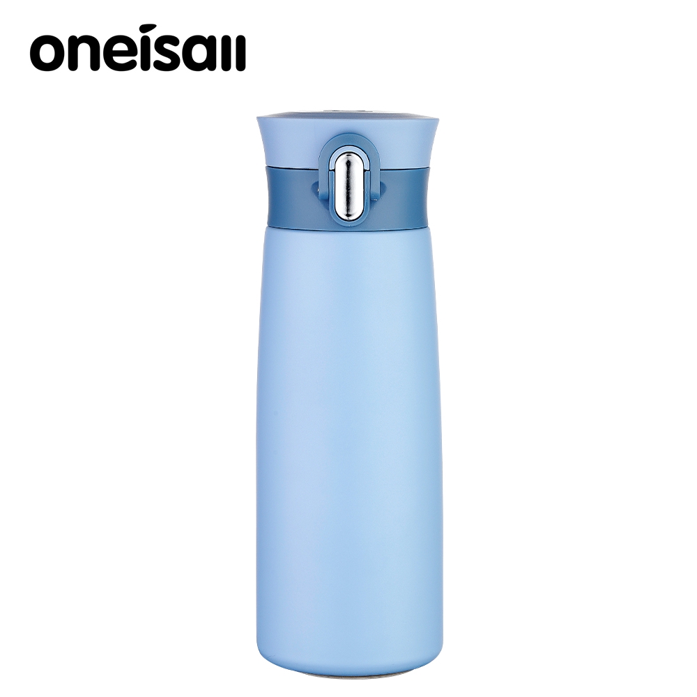 ONEISALL 400ML Stainless Steel Flask Vacuum Thermos Bottle  Bouncing Lid Thermos Mug