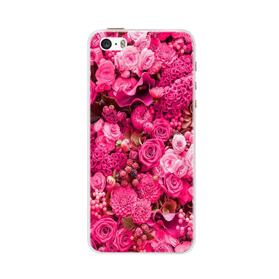 Ốp điện thoại TPU silicon mềm họa tiết hoạt hình/bông hoa cho iPhone 5 5S SE 4.0 inch | BigBuy360 - bigbuy360.vn
