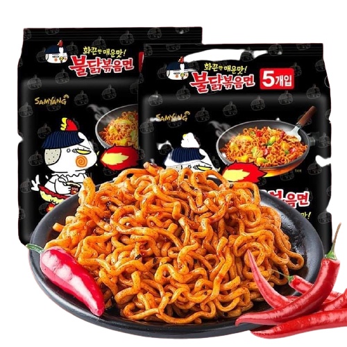 Mì cay sam yang Hàn quốc lốc 5 gói sợi mì dai ngon LETS BITE ME | BigBuy360 - bigbuy360.vn