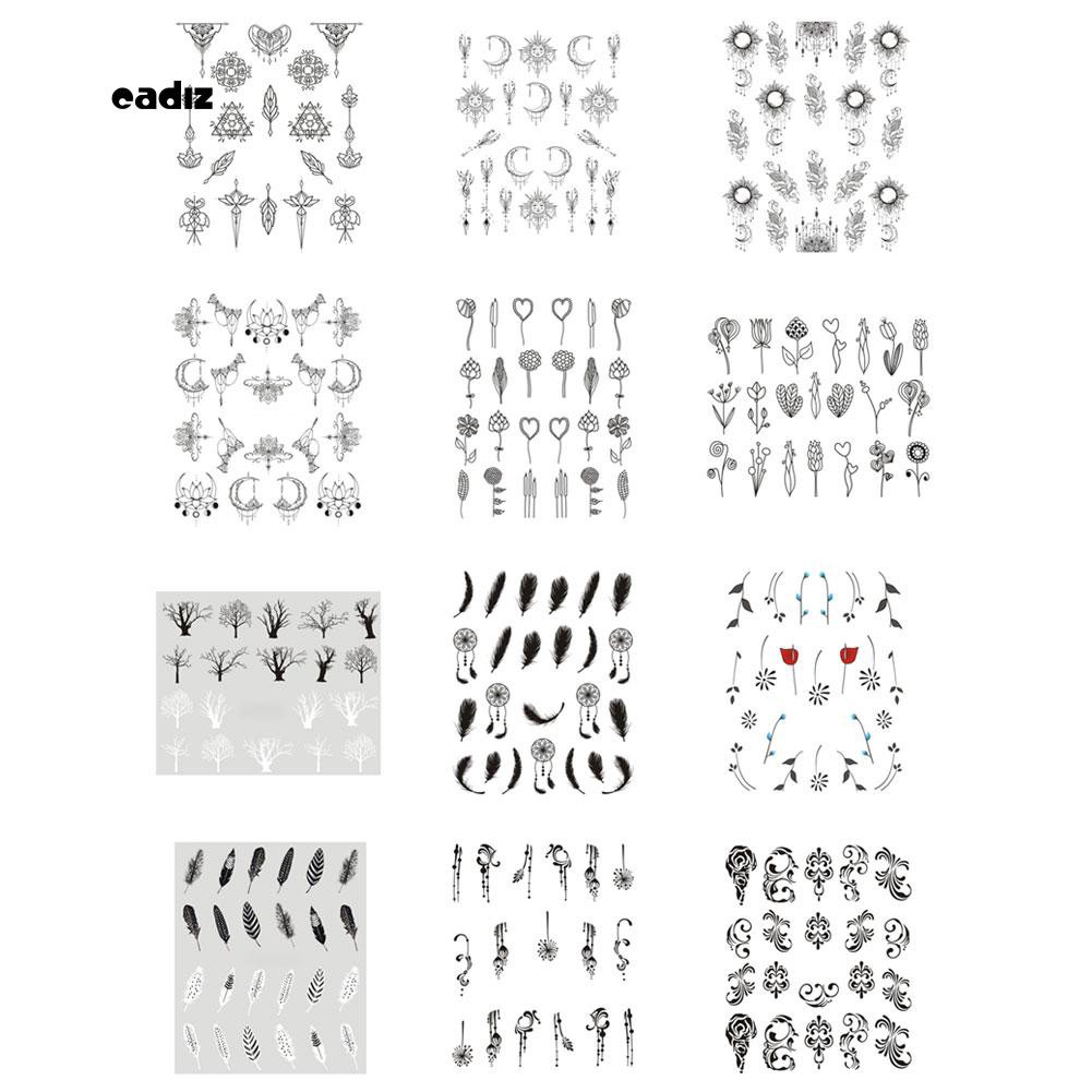 Tờ hình dán móng tay trang trí nghệ thuật đáng yêu