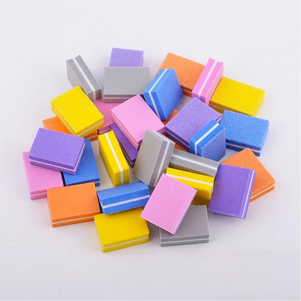 Cây Dũa Móng Tay Bằng Bọt Biển Nhiều Màu Mini Tiện Dụng