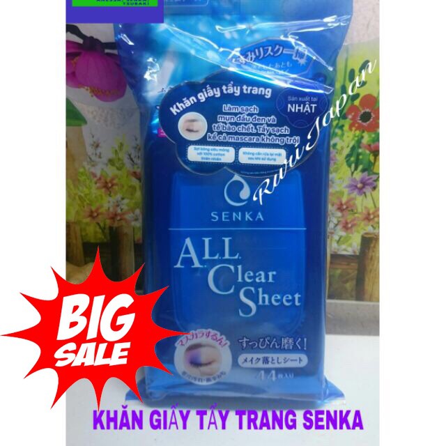 Khăn giấy tẩy trang Senka Cleansing Sheet