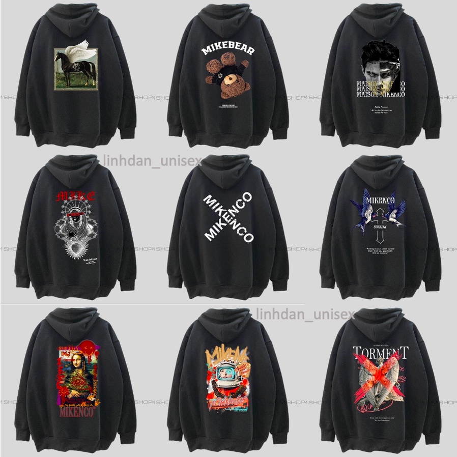 🔥Hot🔥 Áo hoodie Mikenco 24 mẫu Hot thu đông chất nỉ cotton cực xịn