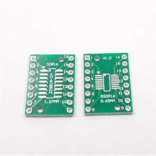 Mạch ra chân ic dán sop16/1.27mm ssop16/0.65mm to dip