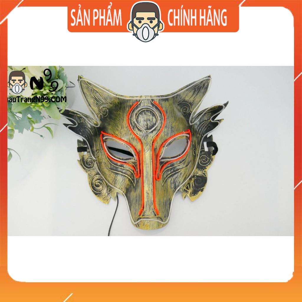Mặt nạ hóa trang Halloween đèn led dùng cho party, quán bar, âm nhạc