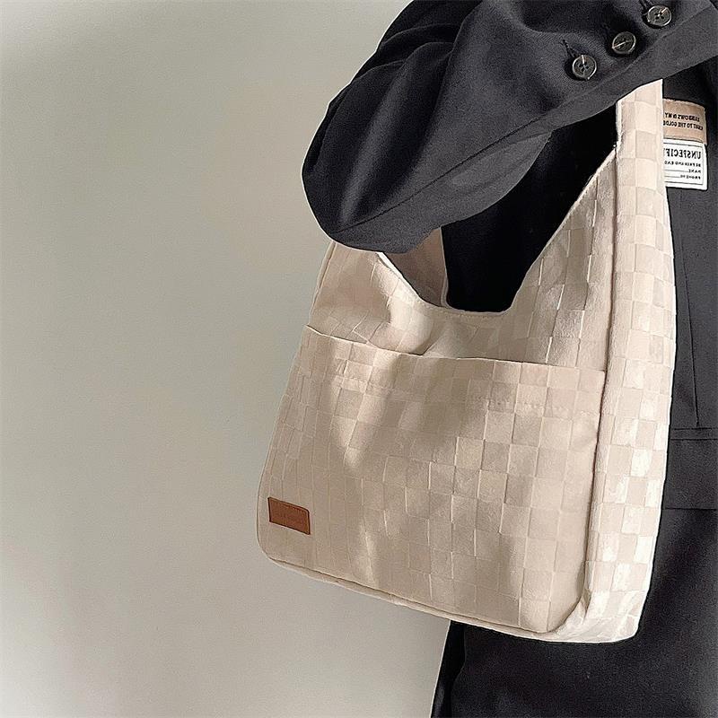 Túi xách IELGY đeo vai họa tiết kẻ sọc phong cách đơn giản chất lượng cao cho nữ