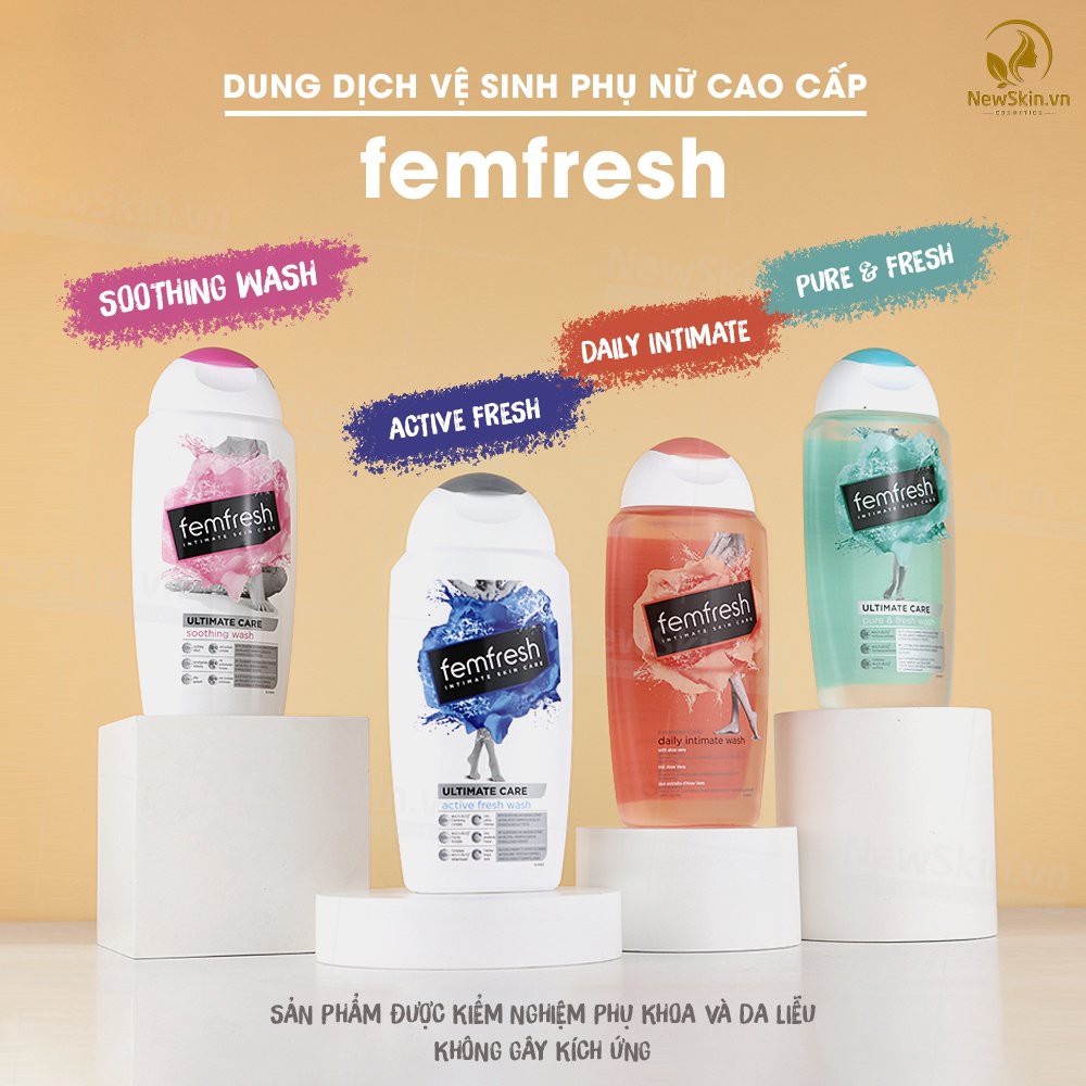 Dung dịch vệ sinh phụ nữ cao cấp Femfresh Soothing Wash 250ml