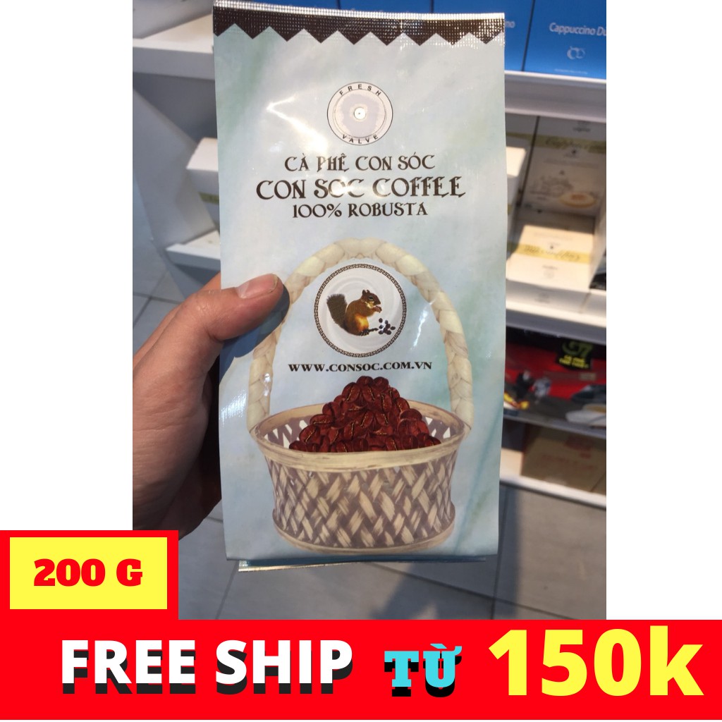 Cà phê Hạt Con Sóc Robusta