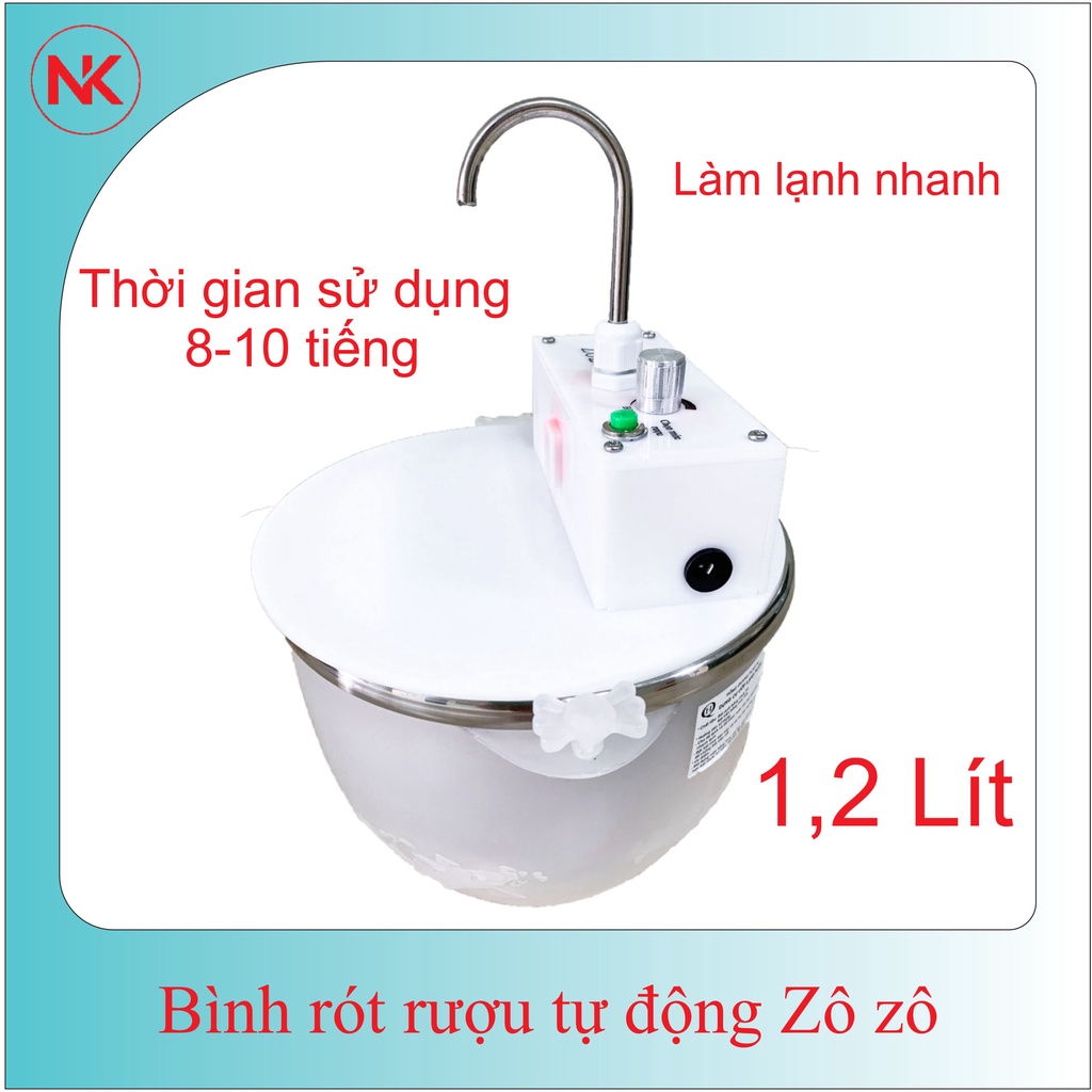 Máy rót rượu tự động dung tích 1,2 lít