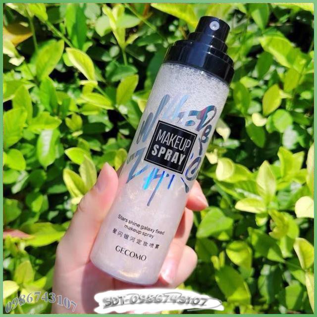 Xịt nhũ cố định lớp trang điểm Gecomo Star Shine Galaxy Spray bản dupe của Mac Fix+ Shimmer SV | BigBuy360 - bigbuy360.vn