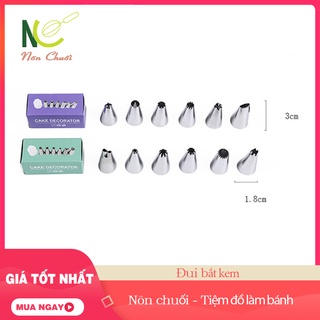 Bộ 6 đui bắt kem cơ bản, kèm chốt đui