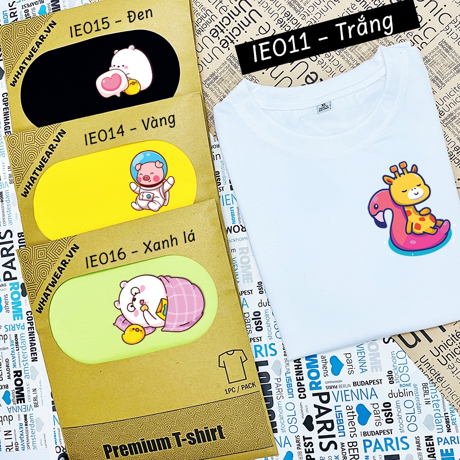 Áo Thun Cotton Cute Unisex Nam Nữ Dễ Thương giá rẻ