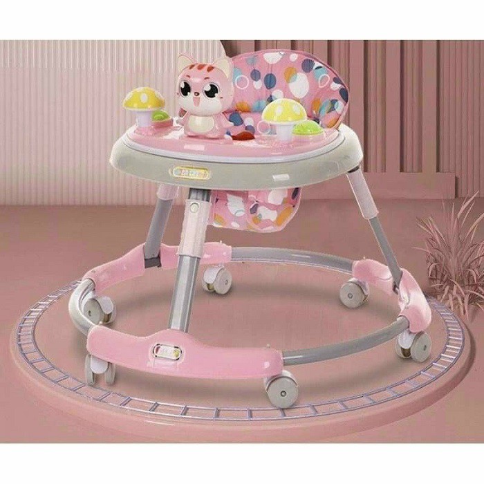 XE TẬP ĐI TRÒN XOAY 360 KHUNG KIM LOẠI CHỊU LỰC ĐẾN 50 kg CHO BÉ TỪ 7 THÁNG