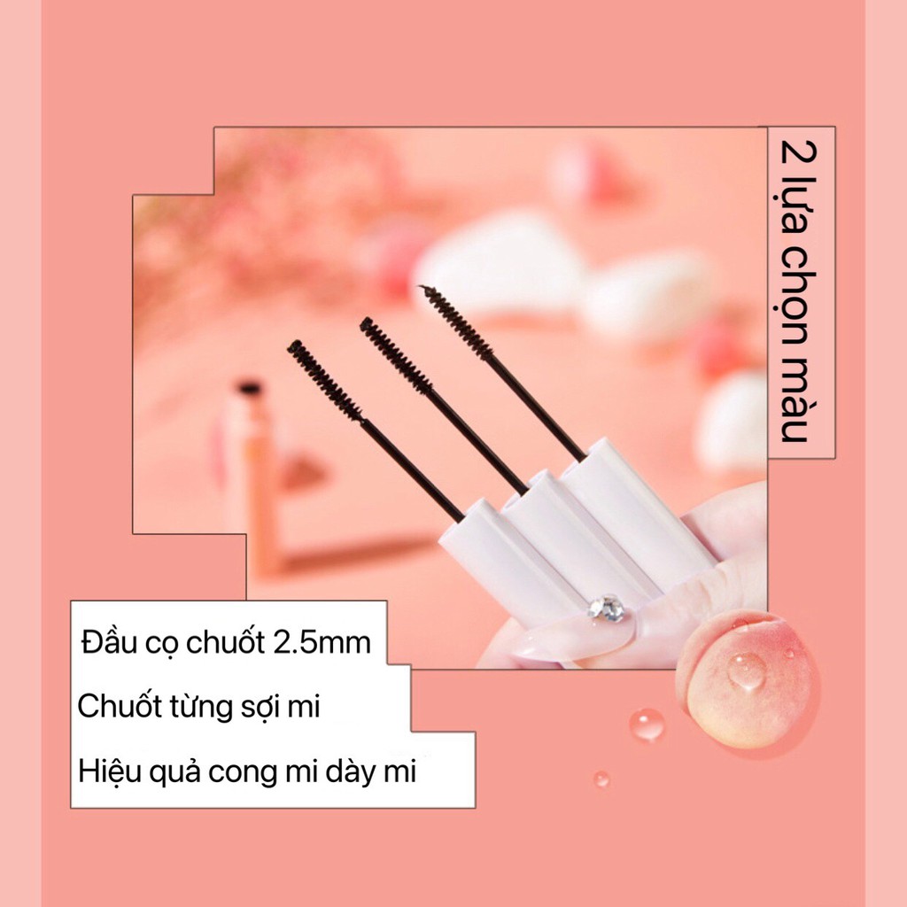 Chuốt mi đào KISS BEAUTY làm cong mi dày mi Long & Curl Mascara chống lem tự nhiên KISS07 | BigBuy360 - bigbuy360.vn