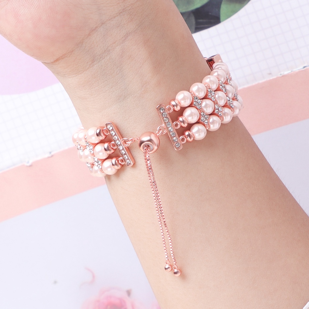 Dây Đeo Đồng Hồ 20mm Đính Kim Cương 41 42mm Có Thể Điều Chỉnh Dây Đeo Cho Samsung Active 2 Galaxy Watch 41 42mm huawei gt 2