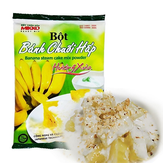 Bột Bánh Chuối Hấp Mikko 250G 100% nguyên liệu tự nhiên