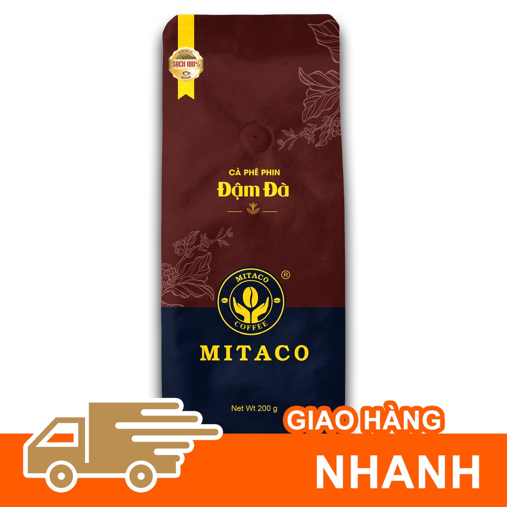 Cà phê pha phin nguyên chất đậm đà mitaco coffee gói 200g - ảnh sản phẩm 6
