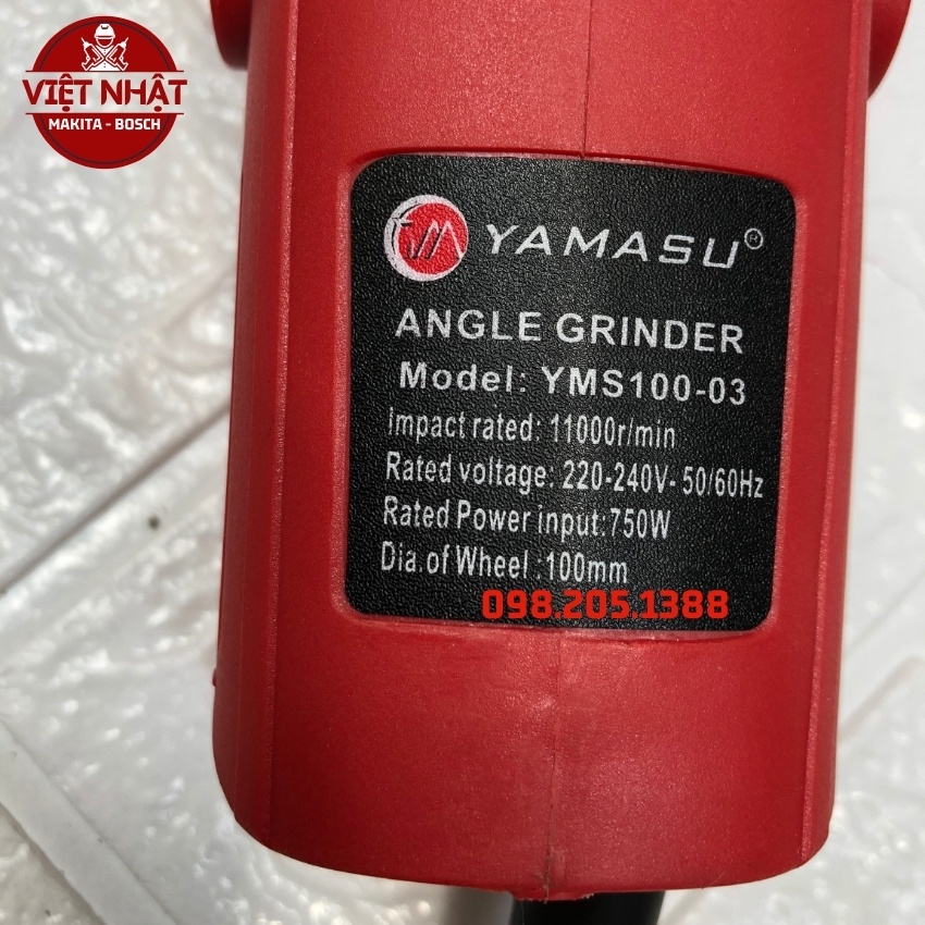 Máy cắt mài góc con chuột cầm tay YAMASU-100-03 - Hàng chính hãng bảo hành theo tiêu chuẩn sản xuất.