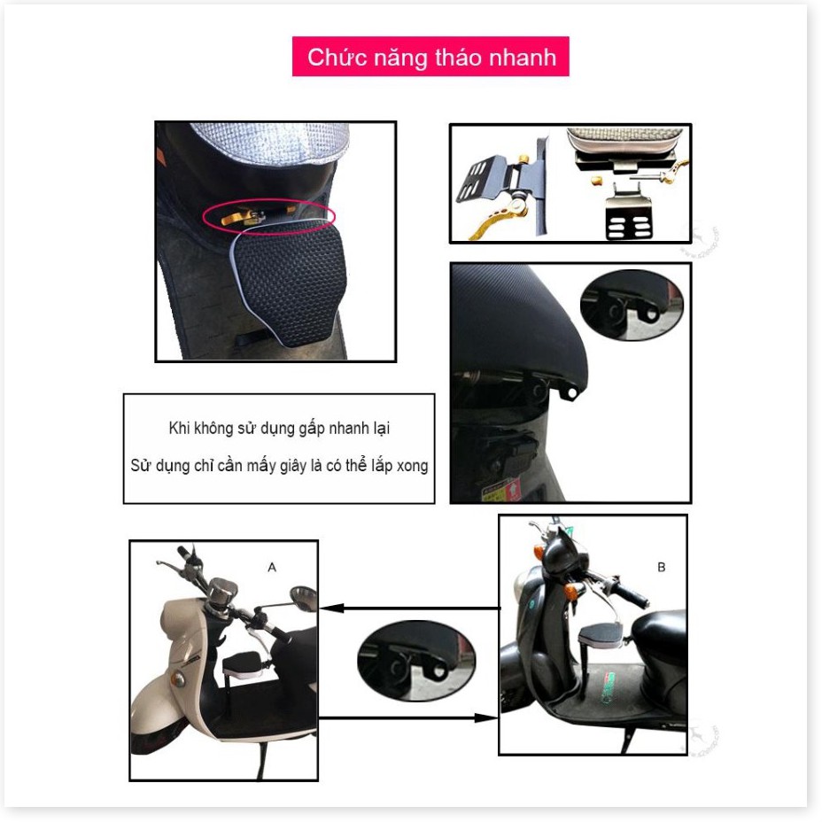 🆕 Ghế gấp phía trước xe máy cho bé tiện ích