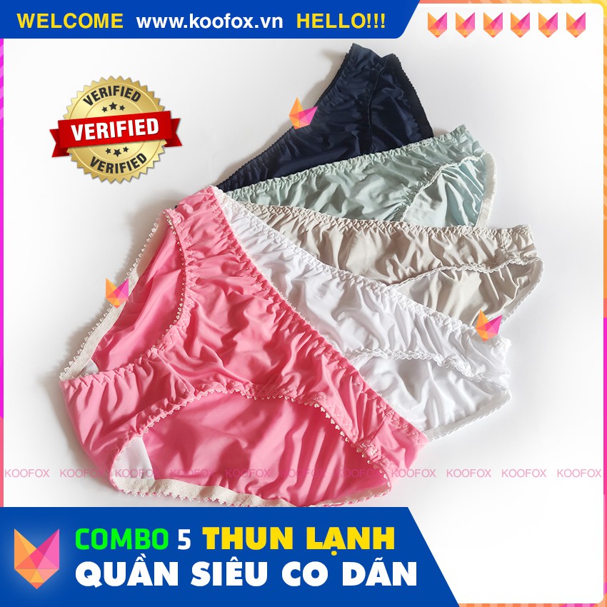 [SIÊU CO DÃN] 05 Quần Lót Nữ Mini Thun Lạnh Co Giãn 4 Chiều Cao Cấp - Chất Vải Trơn Láng, Thoải Mái - BONGREO SHOP