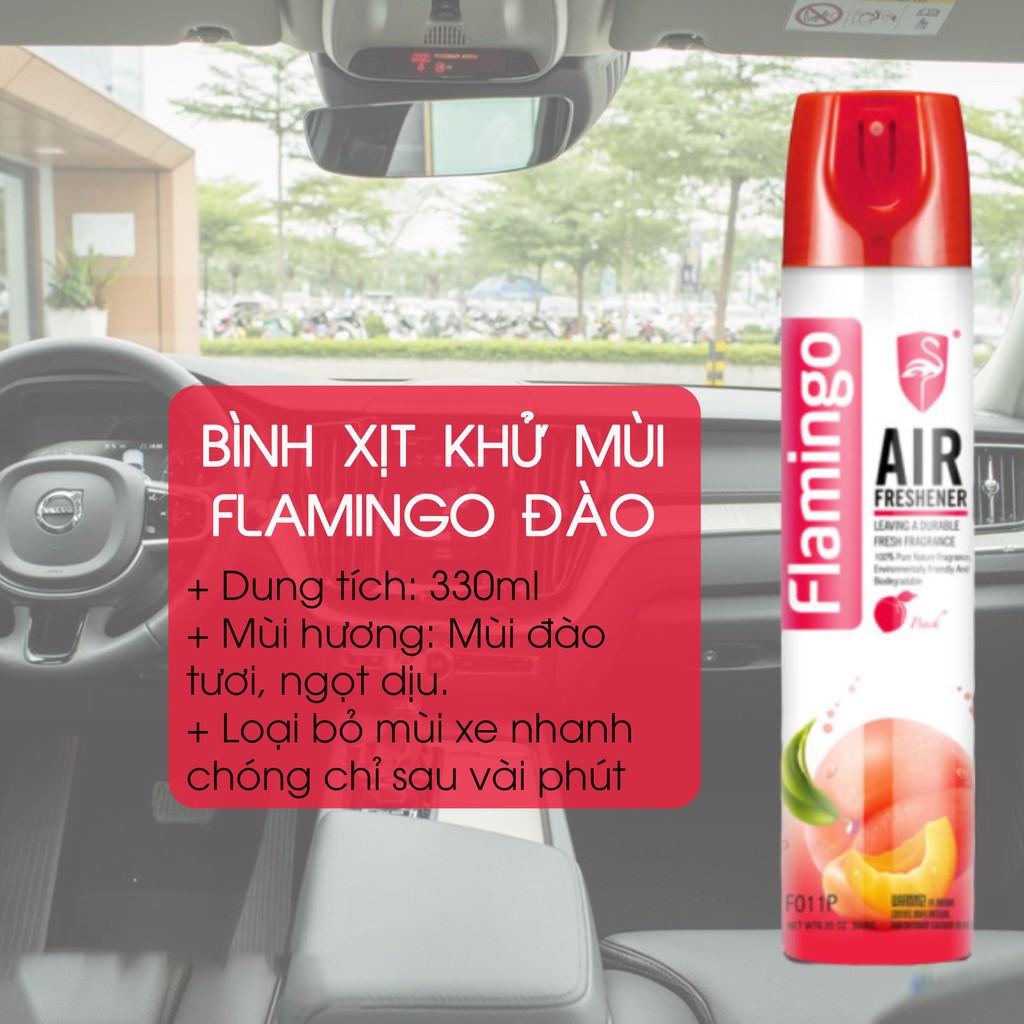 Xịt Khử Mùi Xe Hơi Flamigo F011 330ml khử mùi hiệu quả cho xe