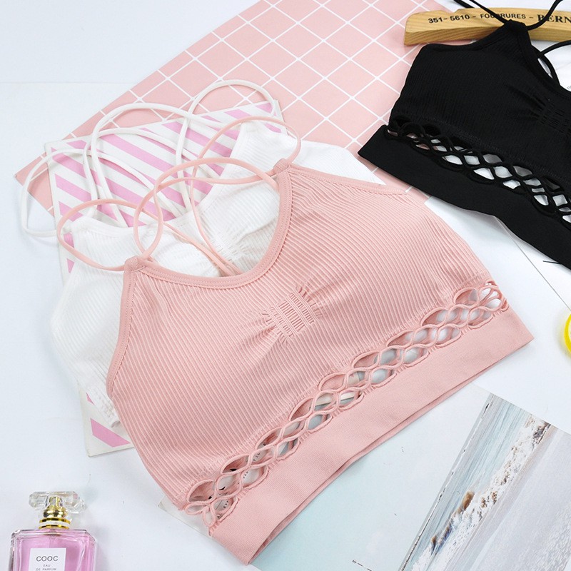 Áo bra đi biển dây chéo