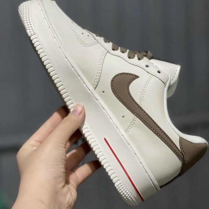 Giày thể thao nam nữ, giày sneaker vệt nâu cao cấp