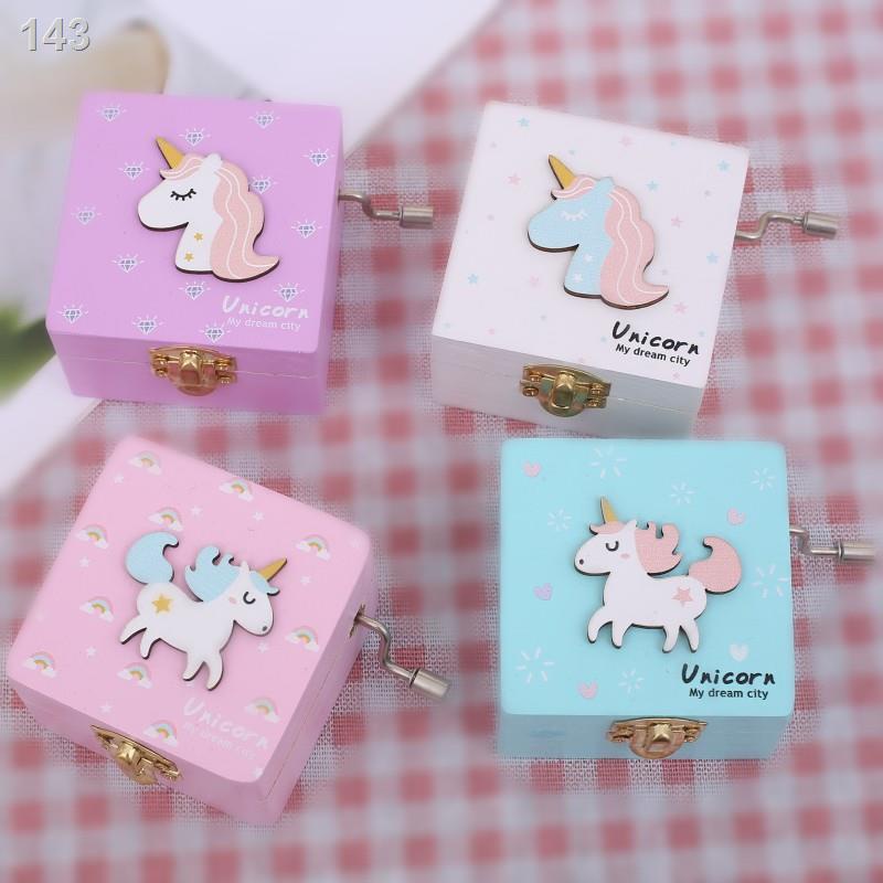 【HOT】Hộp âm nhạc quay tay Unicorn Tính cách sáng tạo Đặc điểm Học sinh Nữ Quà tặng nhật nhỏ Chuông cầm