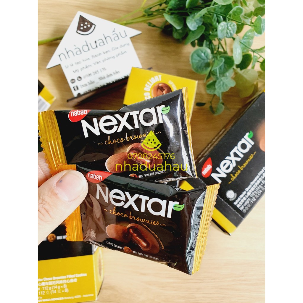 Bánh qui mềm nhân sô cô la đắng NEXTAR Nabati Indonesia hộp 112g