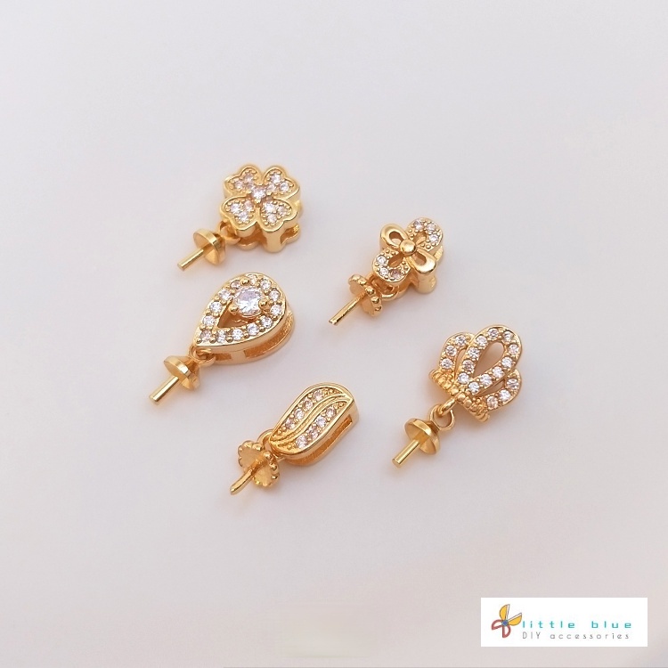 Mặt Dây Chuyền Hình Cừu Bằng Đồng 14K Đính Đá Zircon Nhiều Màu Sắc Thời Trang