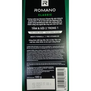 Dầu gội Romano