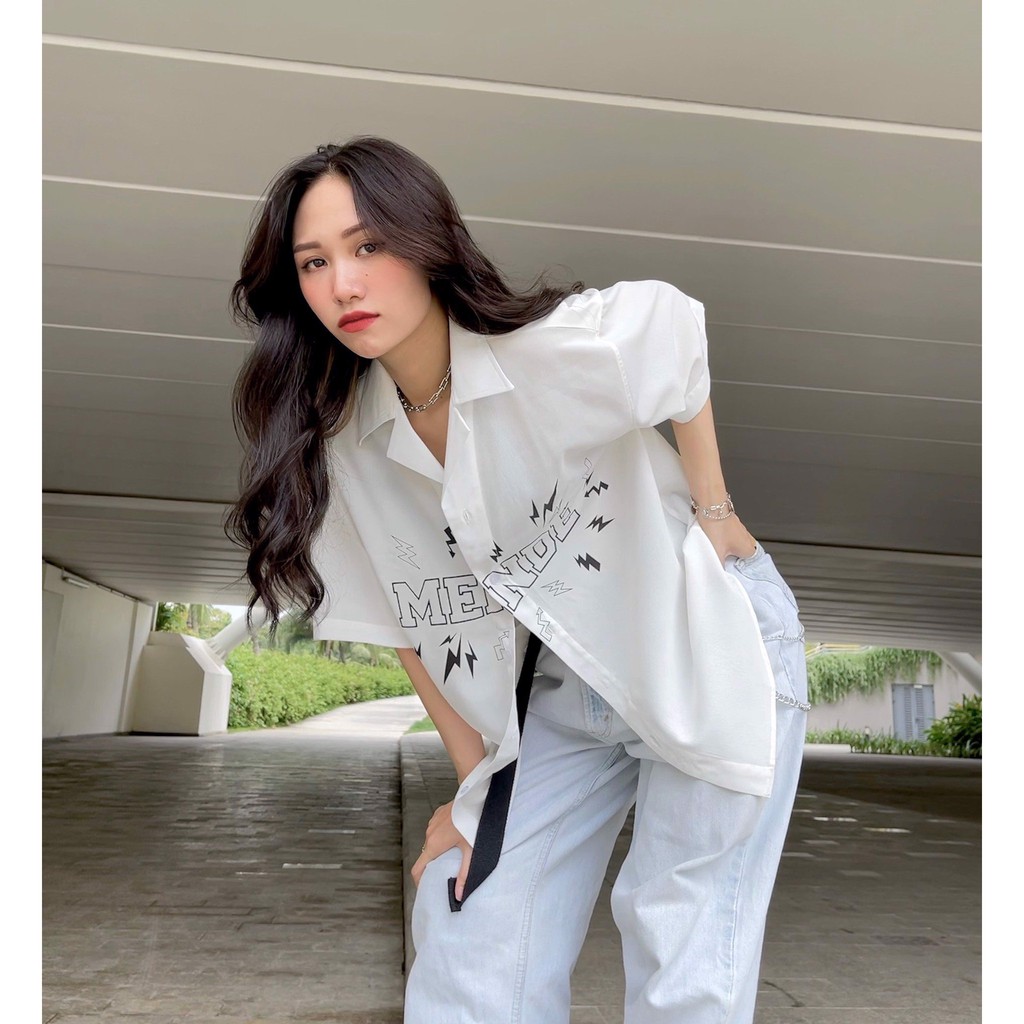 [Mã INCU50 giảm 50k đơn 250k] FLASH SHIRT TRẮNG - SƠ MI TAY NGẮN - MENDE CHÍNH HÃNG | BigBuy360 - bigbuy360.vn