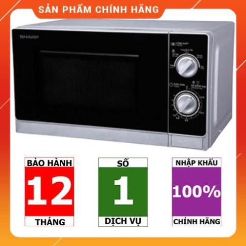 [FreeShip] R-205VN-S | R-203VN-M | Lò vi sóng Sharp cơ không nướng 20 lít 800W (Hàng chính hãng - Bảo hành 1 năm)