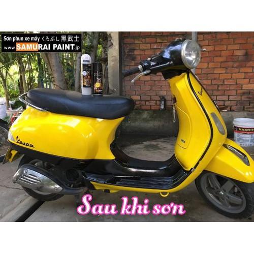 SƠN SAMURAI GÓI COMBO SƠN XỊT MÀU VÀNG 1728 GỒM 4 CHAI - Trạm Xe 1368 dễ dàng sử dụng dành cho mọi dòng xe