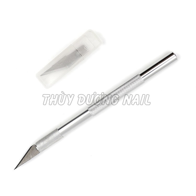 Dao cắt bột Inox chuyên dụng làm nail (1 cán + 6 lưỡi)