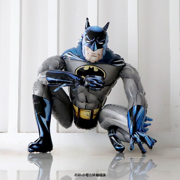 Bong Bóng Lá Nhôm Hình Siêu Anh Hùng 3D Trang Trí Tiệc