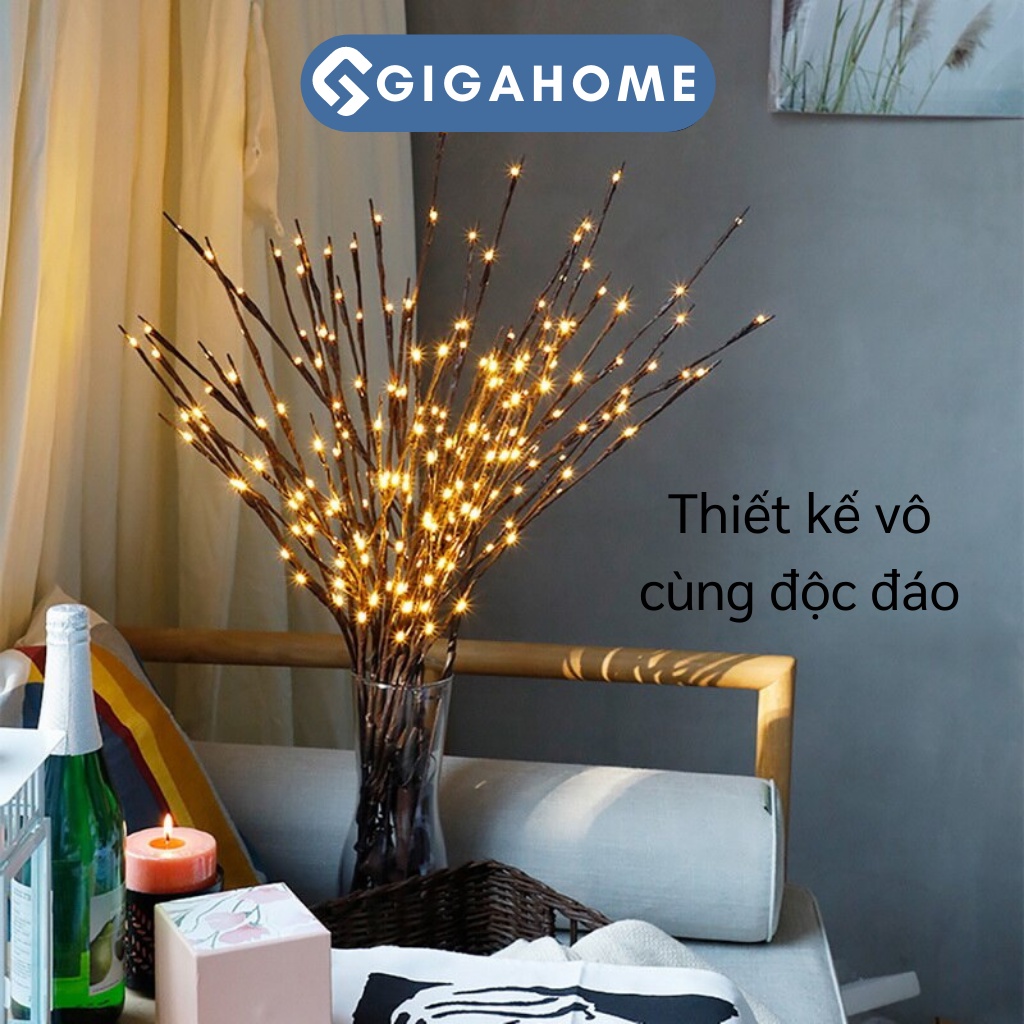 Nhánh Cây Gắn Đèn Led 20 Bóng GIGAHOME Trang Trí Phòng Ngủ, Quán Cà Phê 9139