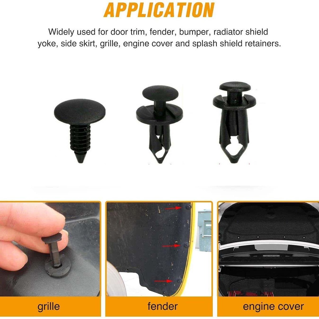 FENDER Đinh Tán Nhựa Phụ Tùng Cao Cấp Cho Xe Ô Tô