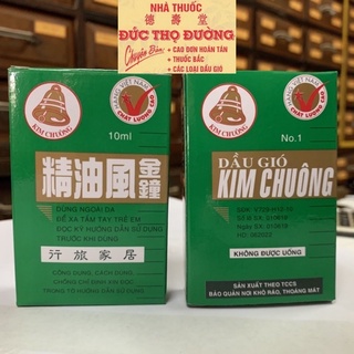 Dầu Gió Kim Chuông - 1 lố 12 chai 10 ml