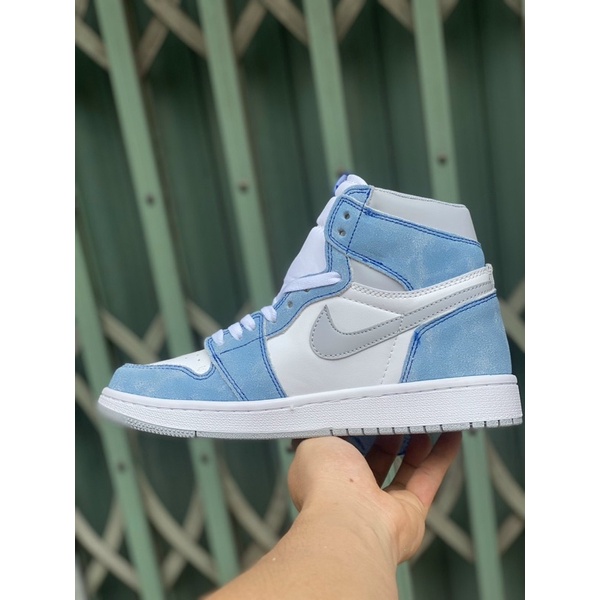 Giầy Jordan 1 xanh dương cao cổ cao cấp fullbox