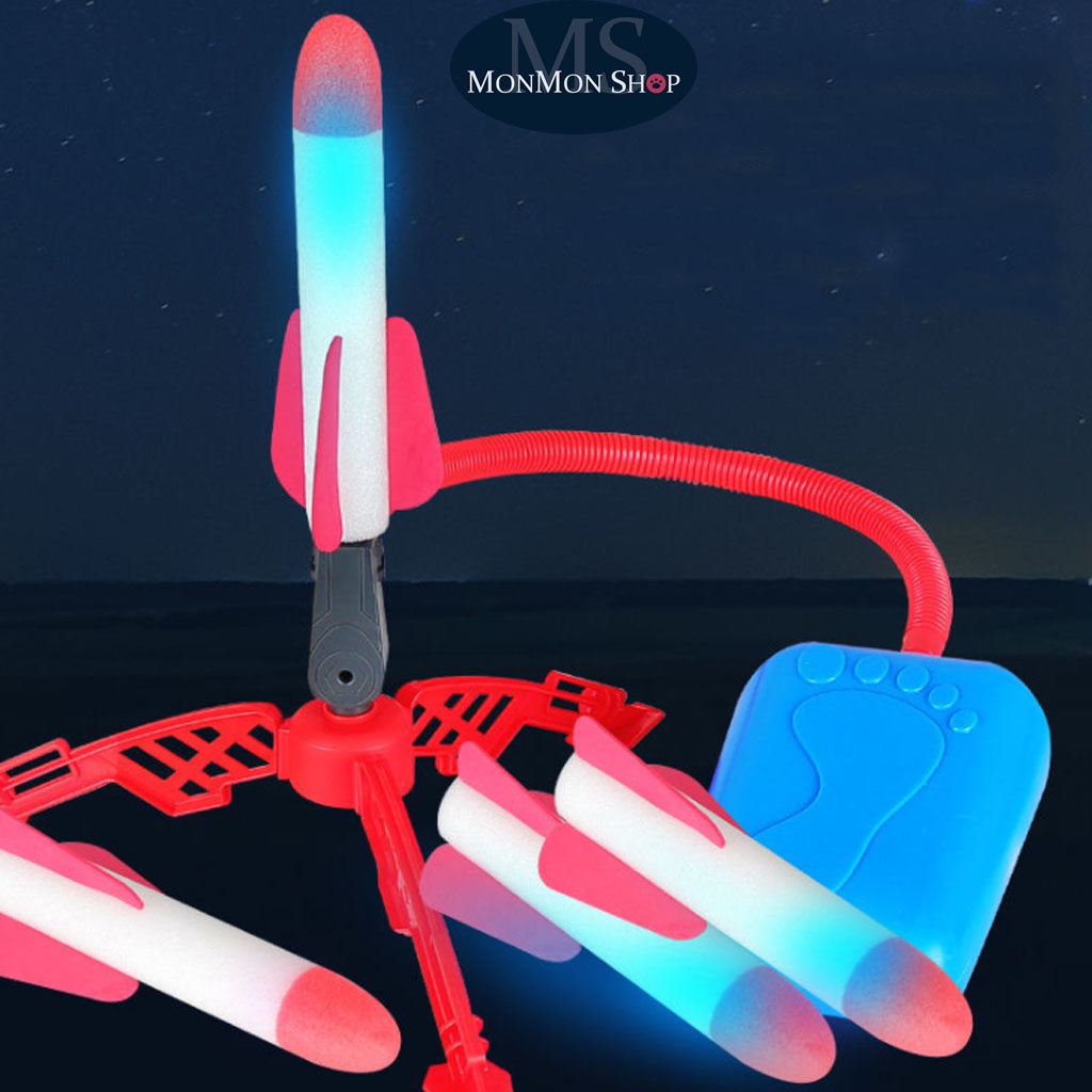 [Đồ chơi trẻ em] Bệ phóng Tên Lửa Thông minh có đèn Led gồm 3 tên lửa và 1 bệ phóng nhựa ABS chất lượng đảm bảo