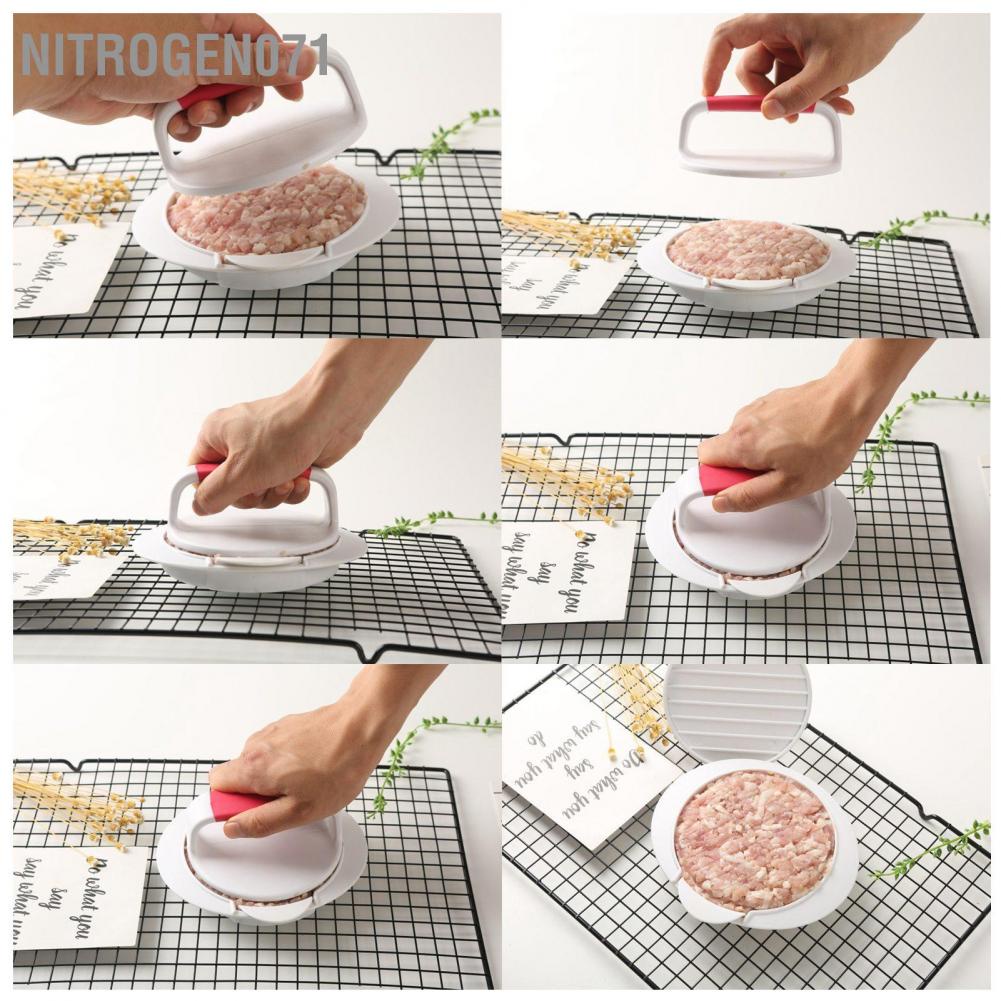Nitrogen071 Khuôn ép bánh burger không dính Tự làm hamburger Patty cơm nắm dùng trong nhà bếp