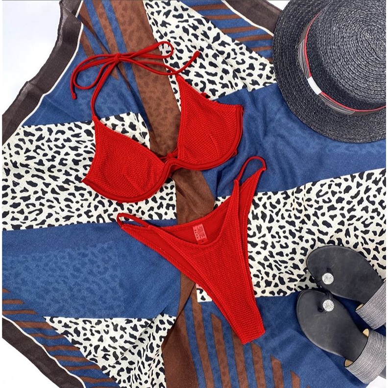 Lakie_Bikini: Đồ Bơi Nữ Có Gọng Quyến Rũ Phong Cách Tây, Sexy Westerner Tanning Bikini Set